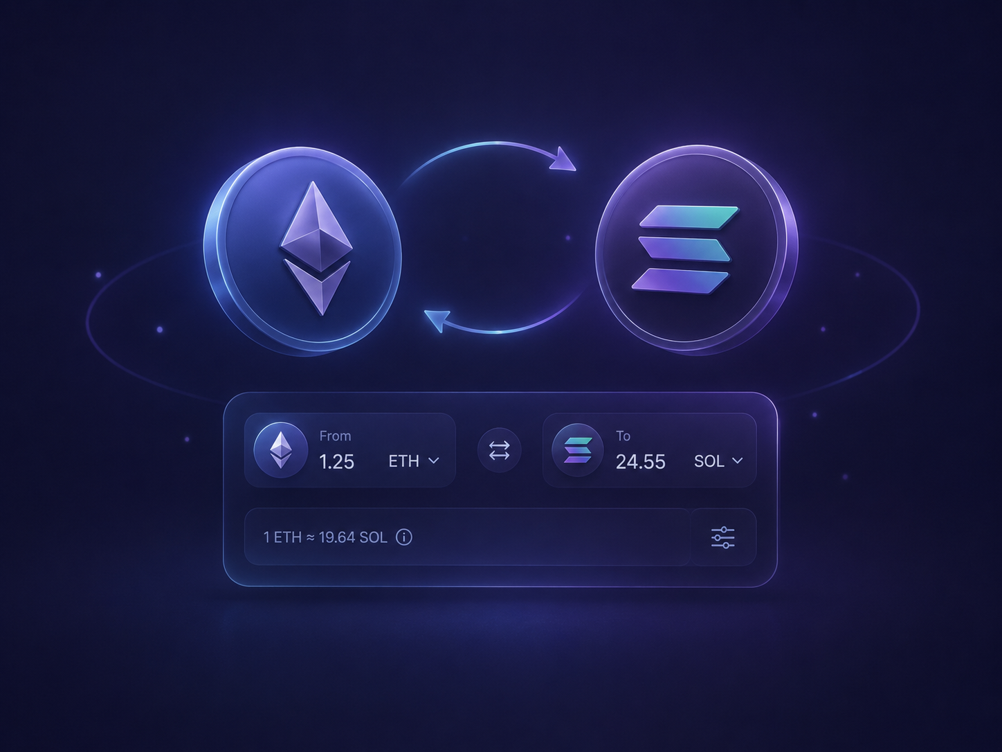 Illustration for swapping crypto with confidence